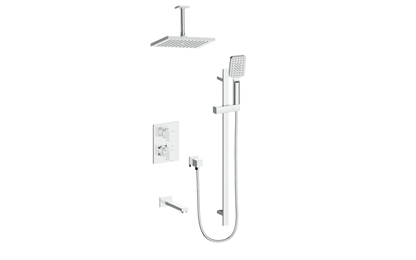 Vogt Kapfenberg 3-Way TH Shower Kit with 6" Ceiling Arm CC