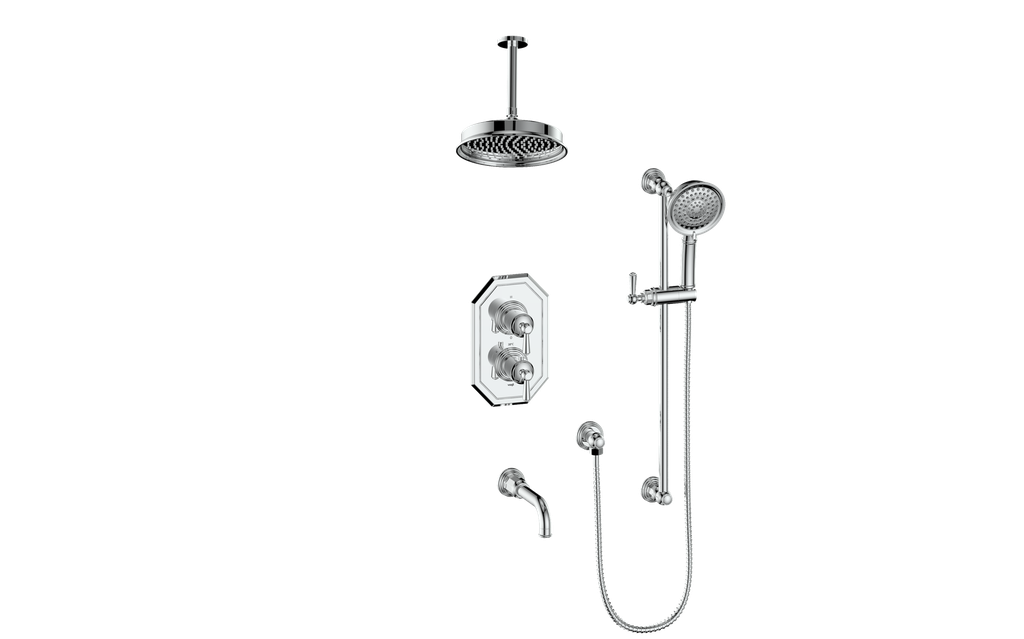 VOGT CARINTHIA 3-WAY TH SHOWER KIT WITH 6" CEILING ARM