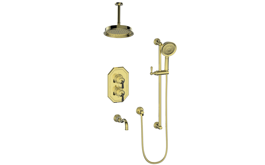 CARINTHIA 3-WAY TH SHOWER KIT WITH 6" CEILING ARM