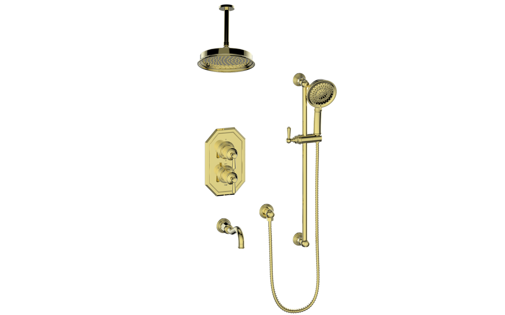 CARINTHIA 3-WAY TH SHOWER KIT WITH 6" CEILING ARM