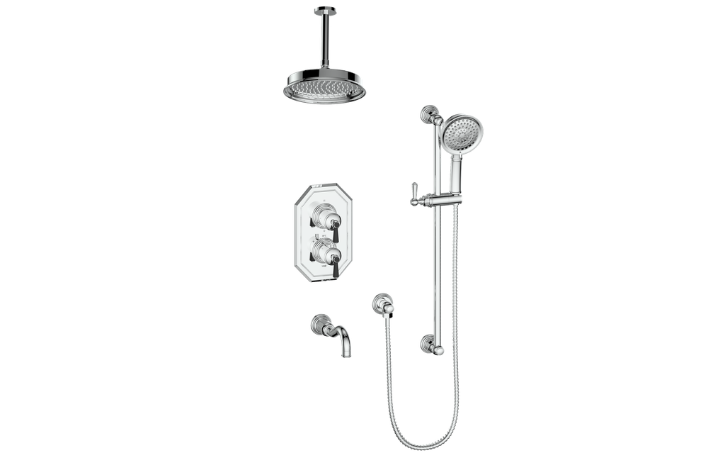 CARINTHIA 3-WAY TH SHOWER KIT WITH 6" CEILING ARM