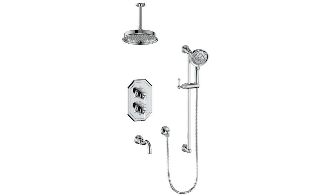 CARINTHIA 3-WAY TH SHOWER KIT WITH 6" CEILING ARM