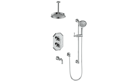 CARINTHIA 3-WAY TH SHOWER KIT WITH 6" CEILING ARM