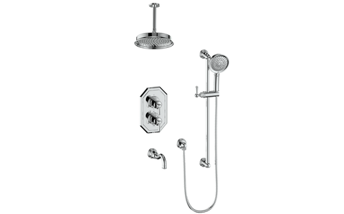 CARINTHIA 3-WAY TH SHOWER KIT WITH 6" CEILING ARM