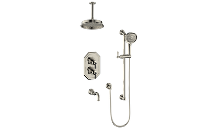 CARINTHIA 3-WAY TH SHOWER KIT WITH 6" CEILING ARM