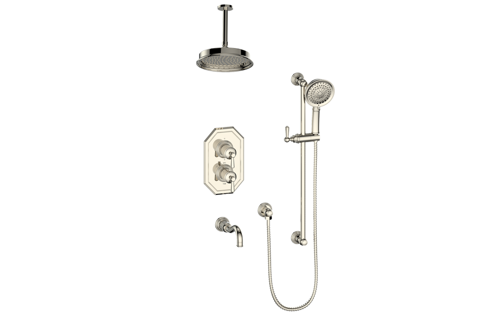 CARINTHIA 3-WAY TH SHOWER KIT WITH 6" CEILING ARM