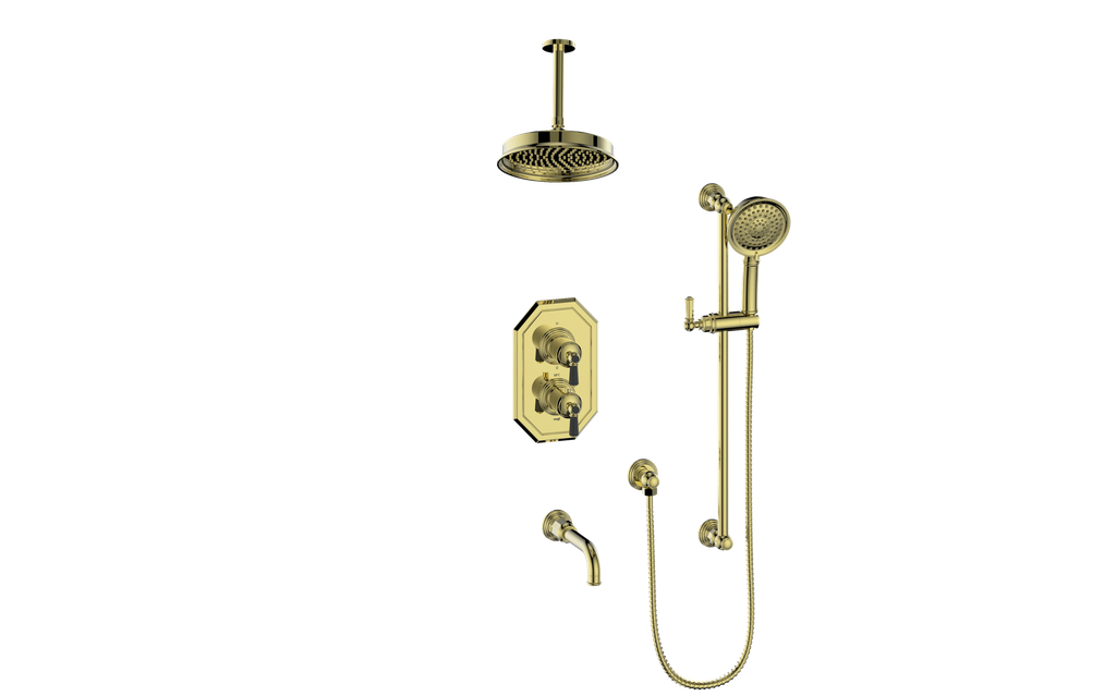 VOGT CARINTHIA 3-WAY TH SHOWER KIT WITH 6" CEILING ARM