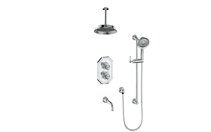 VOGT CARINTHIA 3-WAY TH SHOWER KIT WITH 6" CEILING ARM