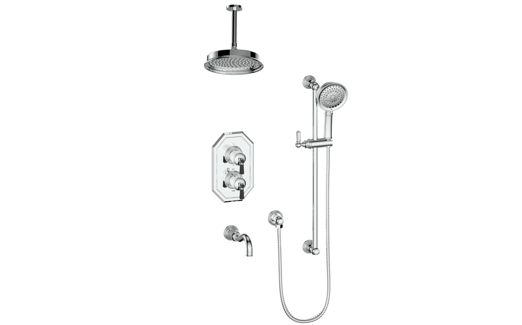 CARINTHIA 3-WAY TH SHOWER KIT WITH 6" CEILING ARM
