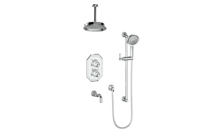 CARINTHIA 3-WAY TH SHOWER KIT WITH 6" CEILING ARM