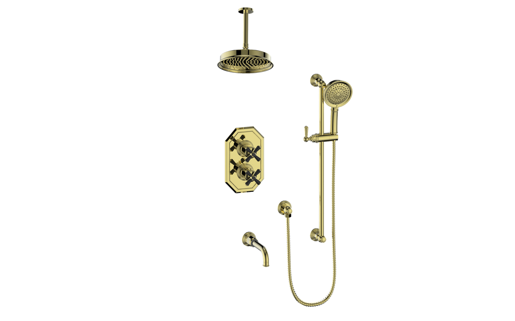 VOGT CARINTHIA 3-WAY TH SHOWER KIT WITH 6" CEILING ARM