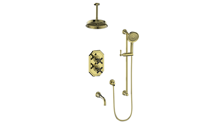VOGT CARINTHIA 3-WAY TH SHOWER KIT WITH 6" CEILING ARM