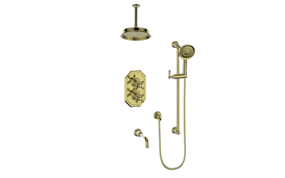 VOGT CARINTHIA 3-WAY TH SHOWER KIT WITH 6" CEILING ARM