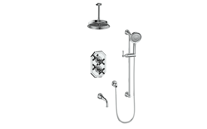 VOGT CARINTHIA 3-WAY TH SHOWER KIT WITH 6" CEILING ARM