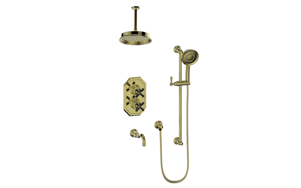 CARINTHIA 3-WAY TH SHOWER KIT WITH 6" CEILING ARM