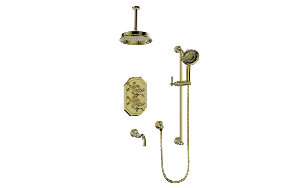 CARINTHIA 3-WAY TH SHOWER KIT WITH 6" CEILING ARM