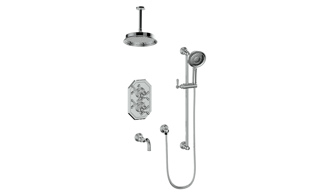 CARINTHIA 3-WAY TH SHOWER KIT WITH 6" CEILING ARM