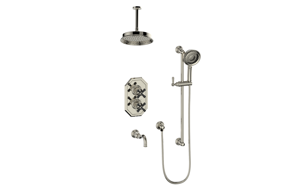 CARINTHIA 3-WAY TH SHOWER KIT WITH 6" CEILING ARM