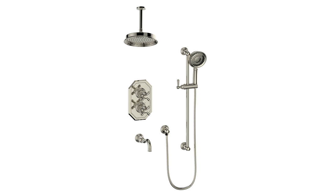 CARINTHIA 3-WAY TH SHOWER KIT WITH 6" CEILING ARM