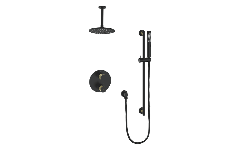 Vogt Drava 2-Way TH Shower Kit with 6" Ceiling Arm CC