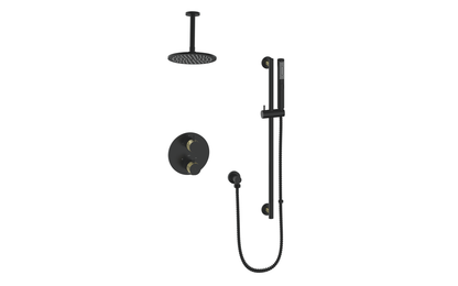 Vogt Drava 2-Way TH Shower Kit with 6" Ceiling Arm CC