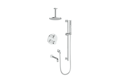 Vogt Drava 3-Way TH Shower Kit with 6" Ceiling Arm CC