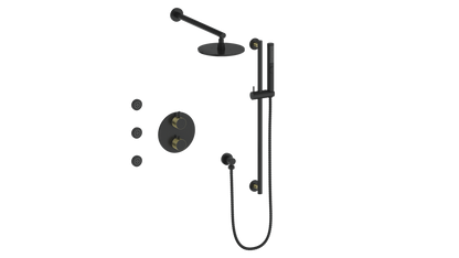 Vogt Drava 3-Way TH Shower Kit with Body Jets CC