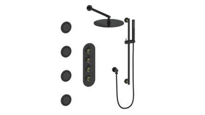 Vogt Drava 3-Way TH Shower Kit with Body Jets CC