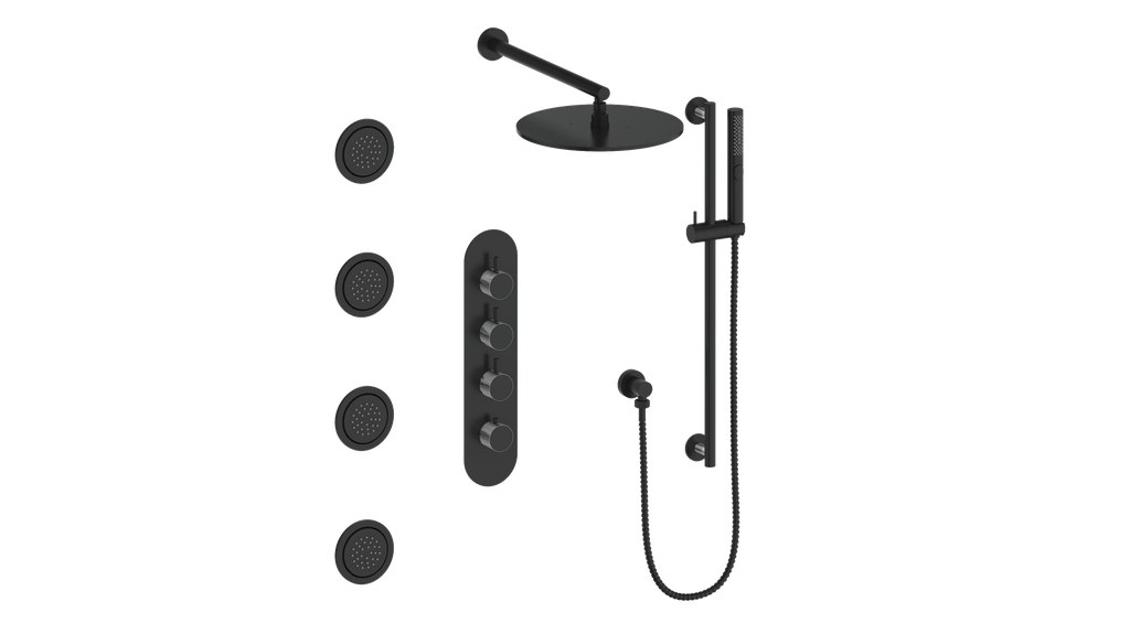 Vogt Drava 3-Way TH Shower Kit with Body Jets CC
