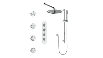 Vogt Drava 3-Way TH Shower Kit with Body Jets CC