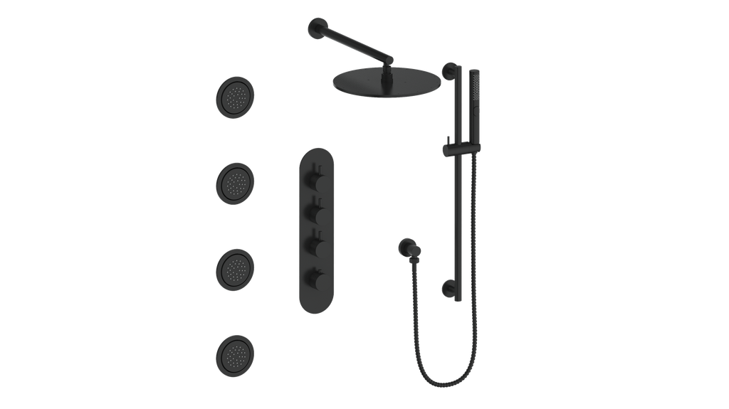 Vogt Drava 3-Way TH Shower Kit with Body Jets CC