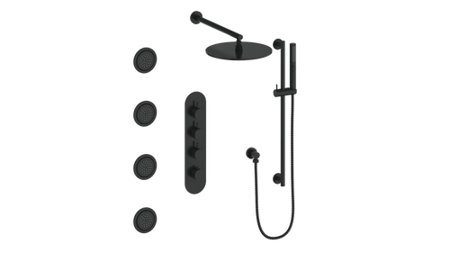 Vogt Drava 3-Way TH Shower Kit with Body Jets CC