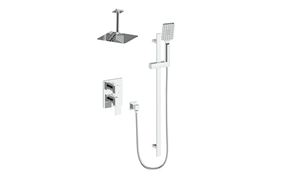 Vogt Kapfenberg 2-Way PB Shower Kit with 6" Ceiling Arm CC