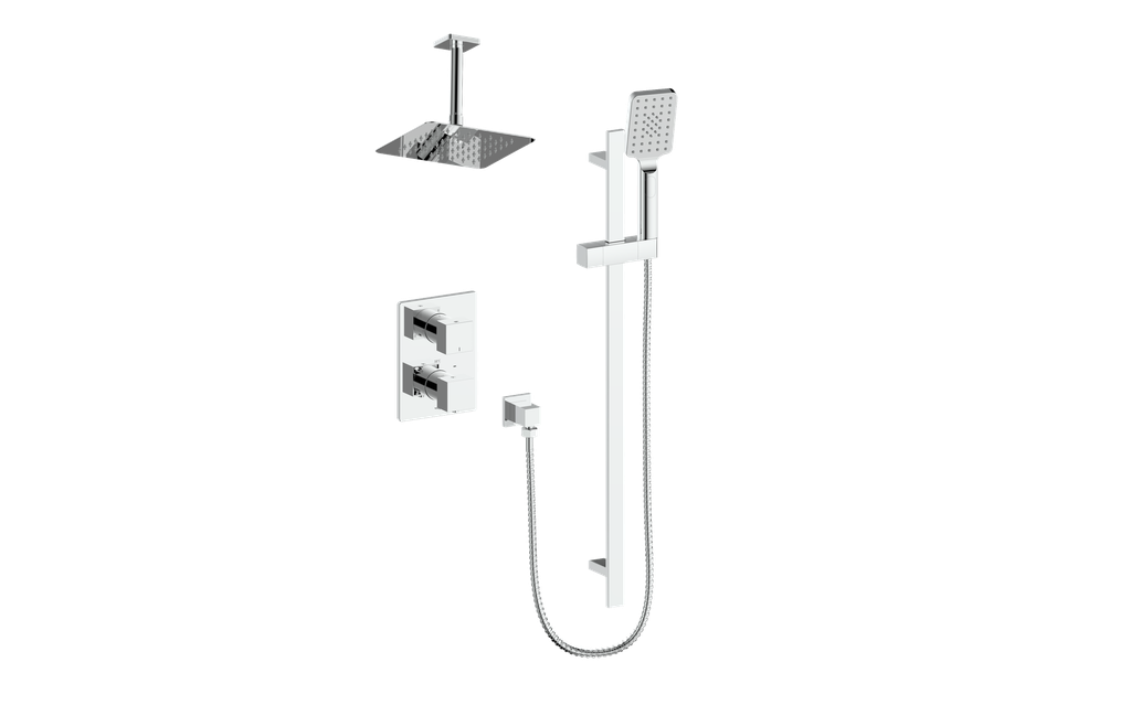 Vogt Kapfenberg 2-Way TH Shower Kit with 6" Ceiling Arm CC