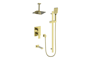 Vogt Kapfenberg 3-Way PB Shower Kit with 6" Ceiling Arm CC