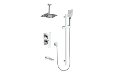 Vogt Kapfenberg 3-Way PB Shower Kit with 6" Ceiling Arm CC