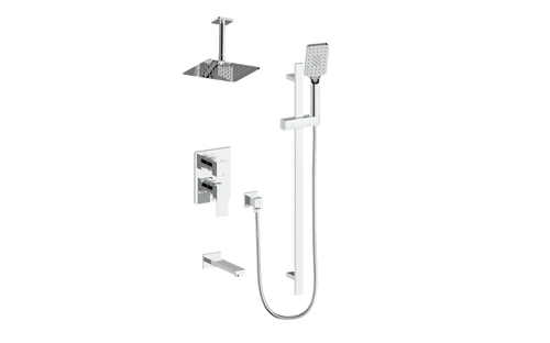 Vogt Kapfenberg 3-Way PB Shower Kit with 6" Ceiling Arm CC