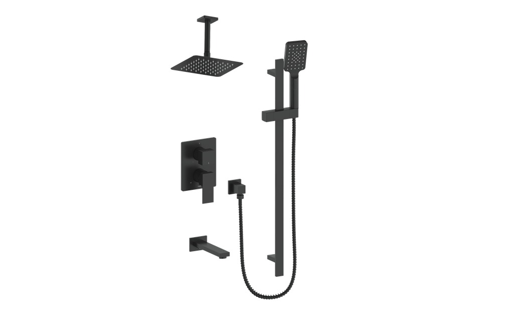 Vogt Kapfenberg 3-Way PB Shower Kit with 6" Ceiling Arm CC