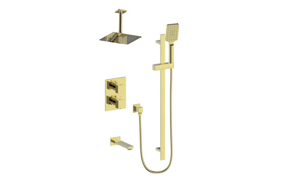 Vogt Kapfenberg 3-Way TH Shower Kit with 6" Ceiling Arm CC