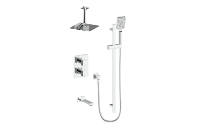 Vogt Kapfenberg 3-Way TH Shower Kit with 6" Ceiling Arm CC