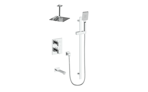Vogt Kapfenberg 3-Way TH Shower Kit with 6" Ceiling Arm CC