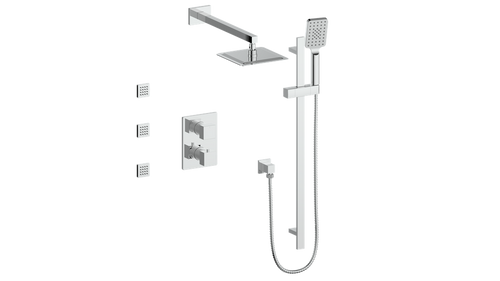 Vogt Kapfenberg 3-Way TH Shower Kit with Body Jets CC