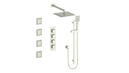 Vogt Kapfenberg 3/4" High-Flow TH Shower Kit with Body Jets CC