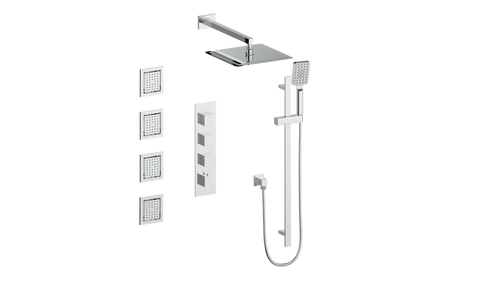 Vogt Kapfenberg 3/4" High-Flow TH Shower Kit with Body Jets CC
