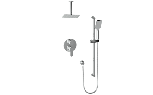 Vogt Lusten 2-Way PB Shower Kit with 6" Ceiling Arm CC