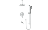 Vogt Lusten 3-Way PB Shower Kit with 6" Ceiling Arm CC