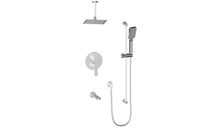 Vogt Lusten 3-Way PB Shower Kit with 6" Ceiling Arm CC
