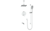 Vogt Lusten 3-Way TH Shower Kit with 6" Ceiling Arm CC