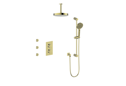 MOND 3-WAY TH SHOWER KIT WITH BODY JETS AND 6" CEILING ARM