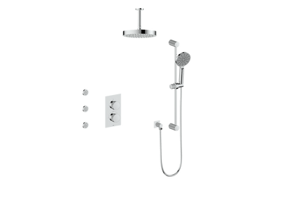 MOND 3-WAY TH SHOWER KIT WITH BODY JETS AND 6" CEILING ARM